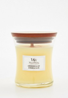 Свеча ароматическая Woodwick маленькая Лемонграсс и лилия 85 г.
