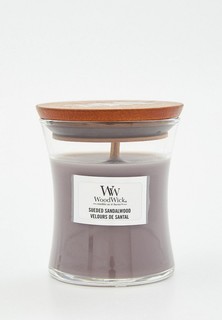 Свеча ароматическая Woodwick маленькая "Замша и сандаловое дерево", 85гр.
