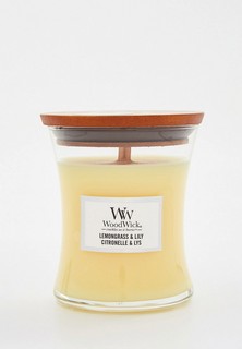 Свеча ароматическая Woodwick средняя Лемонграсс и лилия 275 г.