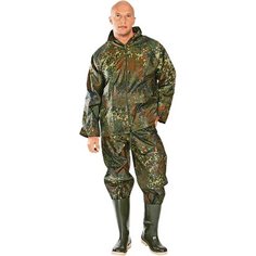Защитный костюм мужской M 176 см камуфляжный Без бренда
