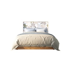 Кровать berber 160х200 (etg-home) бежевый 160x140x200 см.