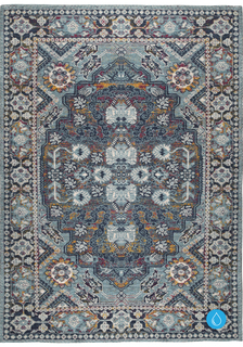 Ковер allegoria (cosyroom) голубой 160x1x230 см.