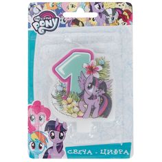 Свеча-цифра My Little Pony №1 4 см