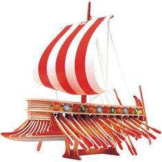 Деревянный конструктор Wooden Toys Финикийский парусник