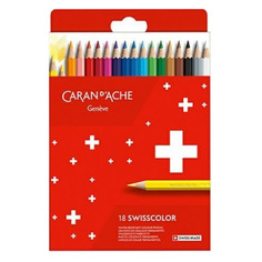 Карандаши Carandache 1284.818 1284.818, шестигранный, дерево, 2.8мм, коробка европодвес, 18шт