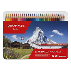 Карандаши Carandache 999.330 999.330, шестигранный, дерево, 2.95мм, коробка металлическая, 30шт