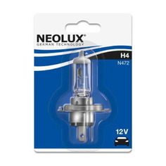 Лампа автомобильная галогенная NEOLUX N472-01B, H4, 12В, 55Вт, 3200К, 1шт