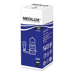 Лампа автомобильная галогенная NEOLUX N460, H3, 24В, 70Вт, 3200К, 1шт