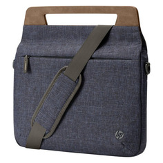 Сумка для ноутбука 14" HP Rwnew Brief Case, синий/коричневый [1a215aa]
