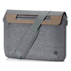 Сумка для ноутбука 14" HP Enew Brief Case, серый/коричневый [1a214aa]
