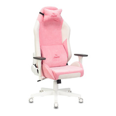 Кресло игровое ZOMBIE EPIC PRO, на колесиках, ткань, розовый [epic pro pink]