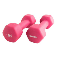 Гантель Atemi AD0125 1гант. 2.5кг неопр. розовый (00-00007551)