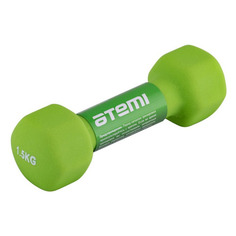 Гантель Atemi AD0115 1гант. 1.5кг неопр. зеленый (00000102942)