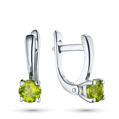 Серьги из серебра э0611сг04202608 ЭПЛ Якутские Бриллианты