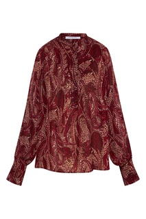 Блузка цвета бордо с принтом Gerard Darel