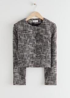 Приталенный пиджак из твида & Other Stories