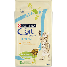 Корм для котят Cat Chow с домашней птицей 1,5 кг