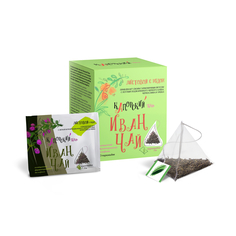 Чайный напиток Иван-чай КАПОРСКИЙ Time Листовой с медом, пирамидки в саше 2 г х 20 шт