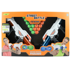 Игрушечное оружие 1TOY Street Battle, 2 шт + 20 шариков
