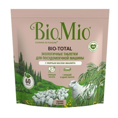 Средство BioMio для посудомоечной машины с маслом эвкалипта 60 шт