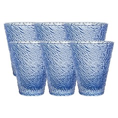 Набор стаканов для воды IVV Ироко 300 мл 6 шт синий