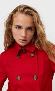 Stradivarius Базовый Тренч Красный Xl
