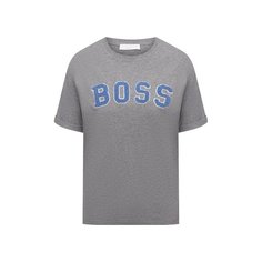 Хлопковая футболка BOSS