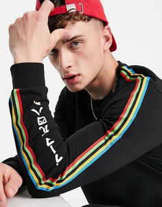 Черный лонгслив Puma TFS Worlhood-Черный цвет