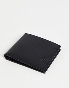 Черный кожаный бумажник Polo Ralph Lauren эксклюзивно для ASOS-Черный цвет