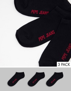 Набор из 3 пар спортивных носков черного цвета Pepe Jeans Rosalie-Черный цвет
