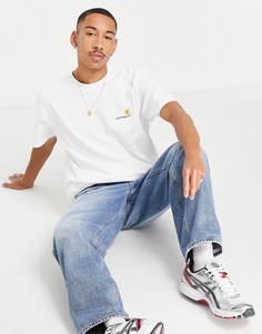 Белая oversized-футболка с надписью "American" Carhartt WIP-Белый