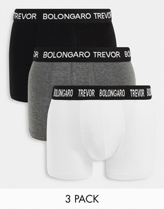 Набор из 3 пар боксеров-брифов Bolongaro Trevor Core-Разноцветный