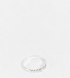 Кольцо из стерлингового серебра с плетеным дизайном Kingsley Ryan-Серебристый