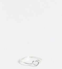 Кольцо с отделкой в форме сердца из стерлингового серебра Kingsley Ryan-Серебристый