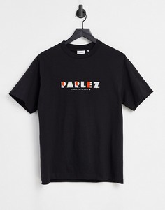 Черная футболка с вышивкой Parlez Ohlson-Черный цвет