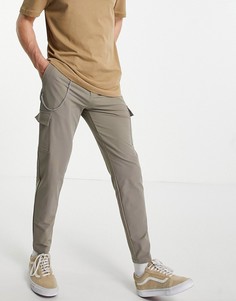Бежево-серые брюки карго Mauvais-Серый