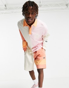 Разноцветные шорты в стиле колор блок с вышивкой от комплекта Crooked Tongues-Multi