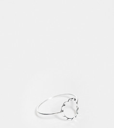 Кованое кольцо из стерлингового серебра Kingsley Ryan Curve-Серебряный