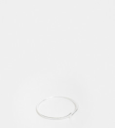 Кольцо из стерлингового серебра с молнией Kingsley Ryan Curve-Серебряный