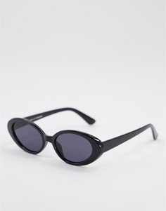Черные круглые солнцезащитные очки Bershka-Черный цвет