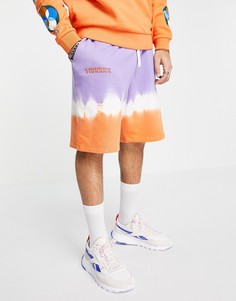 Разноцветные выбеленные шорты от комплекта Crooked Tongues-Многоцветный