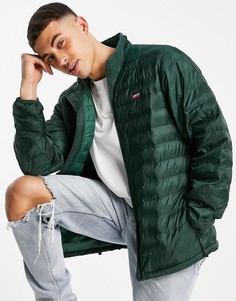 Зеленый складываемый пуховик Levis Presidio-Зеленый цвет