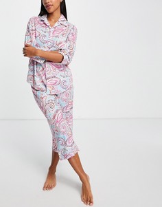 Розовый пижамный комплект Lauren by Ralph Lauren-Розовый цвет