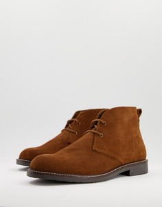 Светло-коричневые замшевые ботинки чукка Farah-Коричневый цвет
