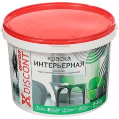 Краска водоэмульсионная Ореол Дисконт интерьерная белая матовая, 13 кг