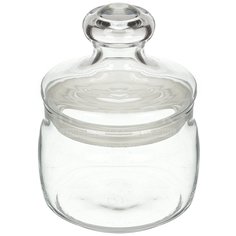 Банка для сыпучих продуктов, стекло, 0.42 л, с крыш, Pasabahce, Cesni, 97554B