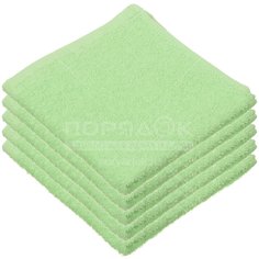 Полотенце кухонное, 30х30 см, Cleanelly Ocean, 400 г/кв.м, зеленое 6083693 Belezza