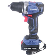 Дрель-шуруповерт аккум, Диолд, ДЭА-12 ЛИ-08, 12 В