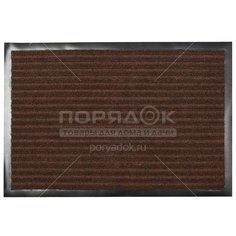 Коврик придверный, 1.2х0.8 м, прямоуг, резин, с коврол, корич, Комфорт, Floor mat