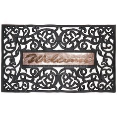 Коврик придверный, 0.75х0.45 м, прямоуг, резин, Добро пожаловать, Y4-2760-Y4-2760-2